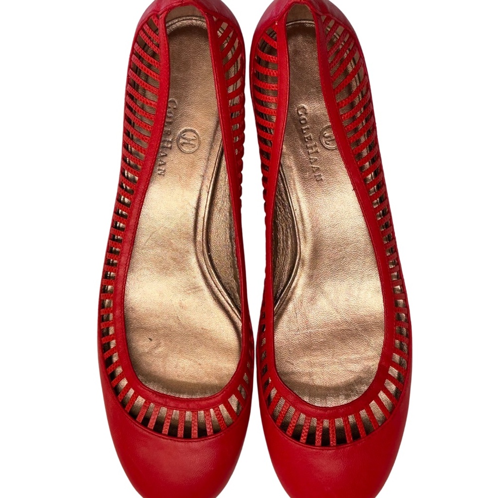 Cole Haan red flats